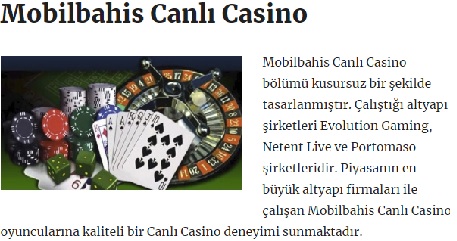 mobilbahis canlı casino